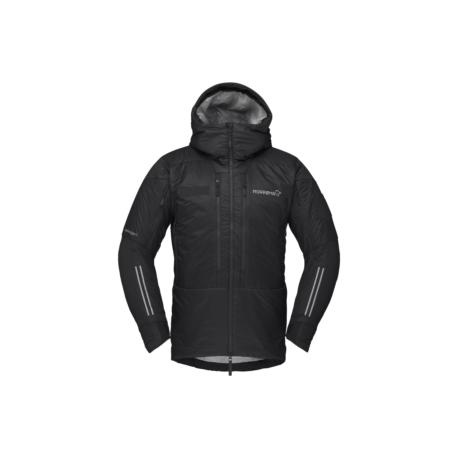 ノローナroldal thermo 100 Hood メンズM 黒 スノーウェア Norrona Trollveggen Thermo100 Rescue Hood Jacket - Men's 1613-23