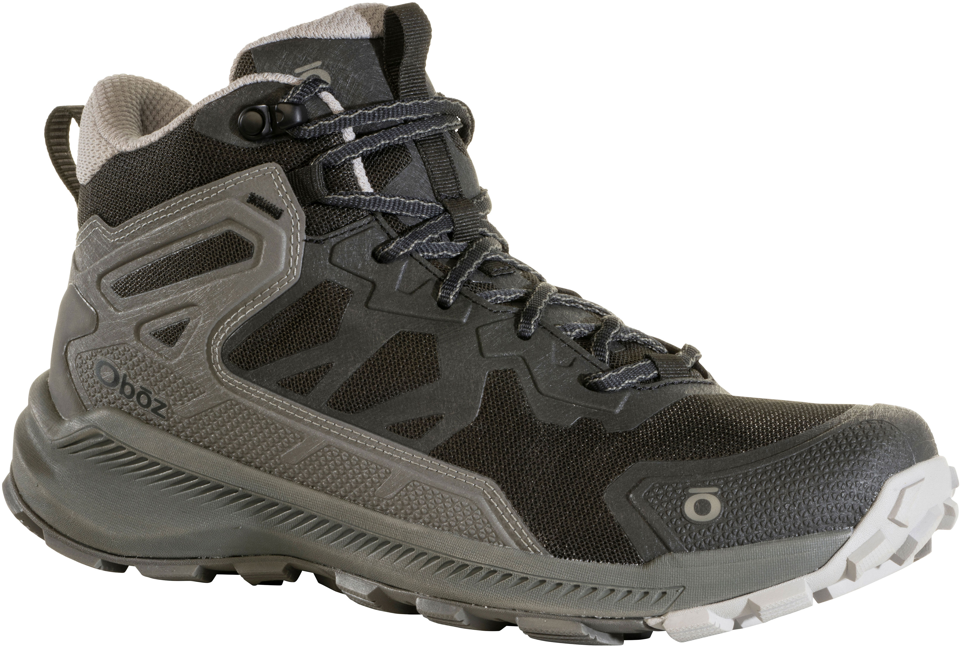 NEW OBOZ men\'s katabatic mid hiking shoes in black sea Men main image 2