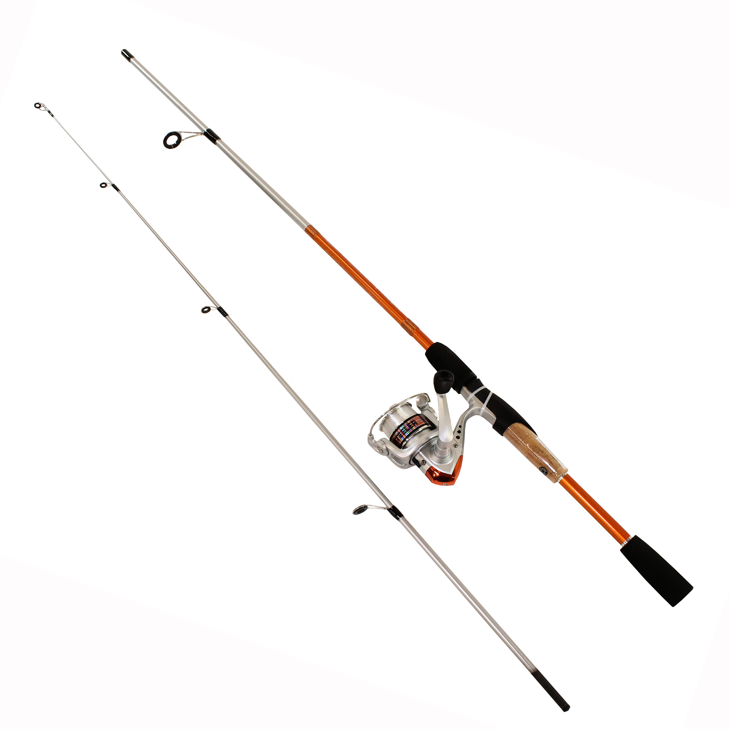 okuma 5'6 spinning rod Celilo Crappie/Panfish/Trout such as the durable stainless steel guide frames with braid Okuma SST Ultralight 56 2PC