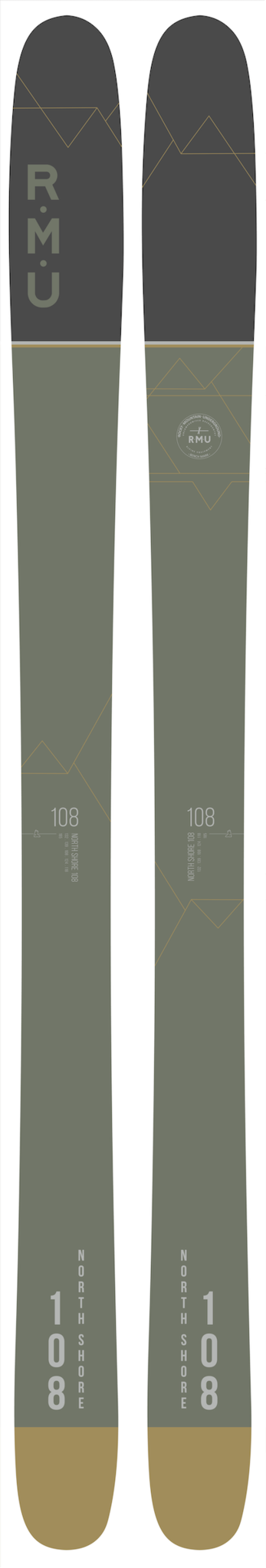 ima38　RMU NorthShore 108 Wood / 185cm RMU North Shore 108 Skis — CampSaver