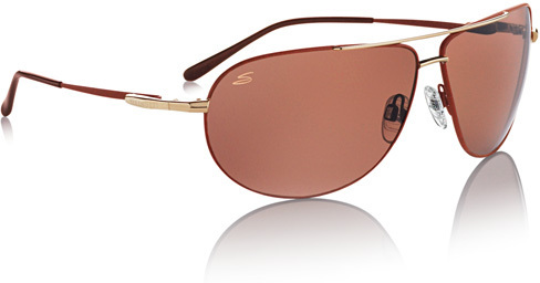 Serengeti S Flex Salto Sun Glasses - Gold/Light Brown Frame