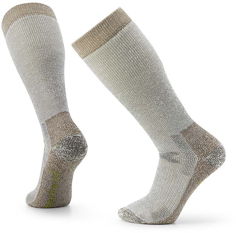 Chaussettes de compression en mérinos pour homme | Chaussettes de ski en mérinos avec un look nordique, Bleu/gris., T-Grand