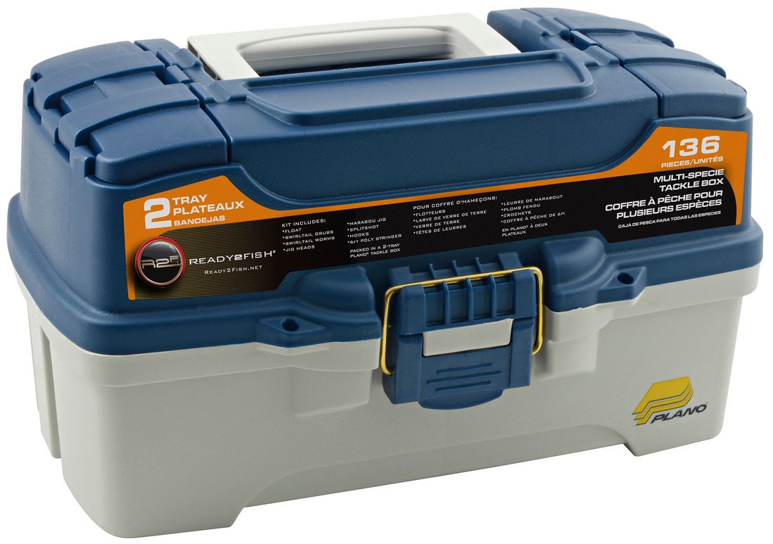 South Bend Ready 2 Fish 2-Tray Multi Specie Tackle Box  CampSaver