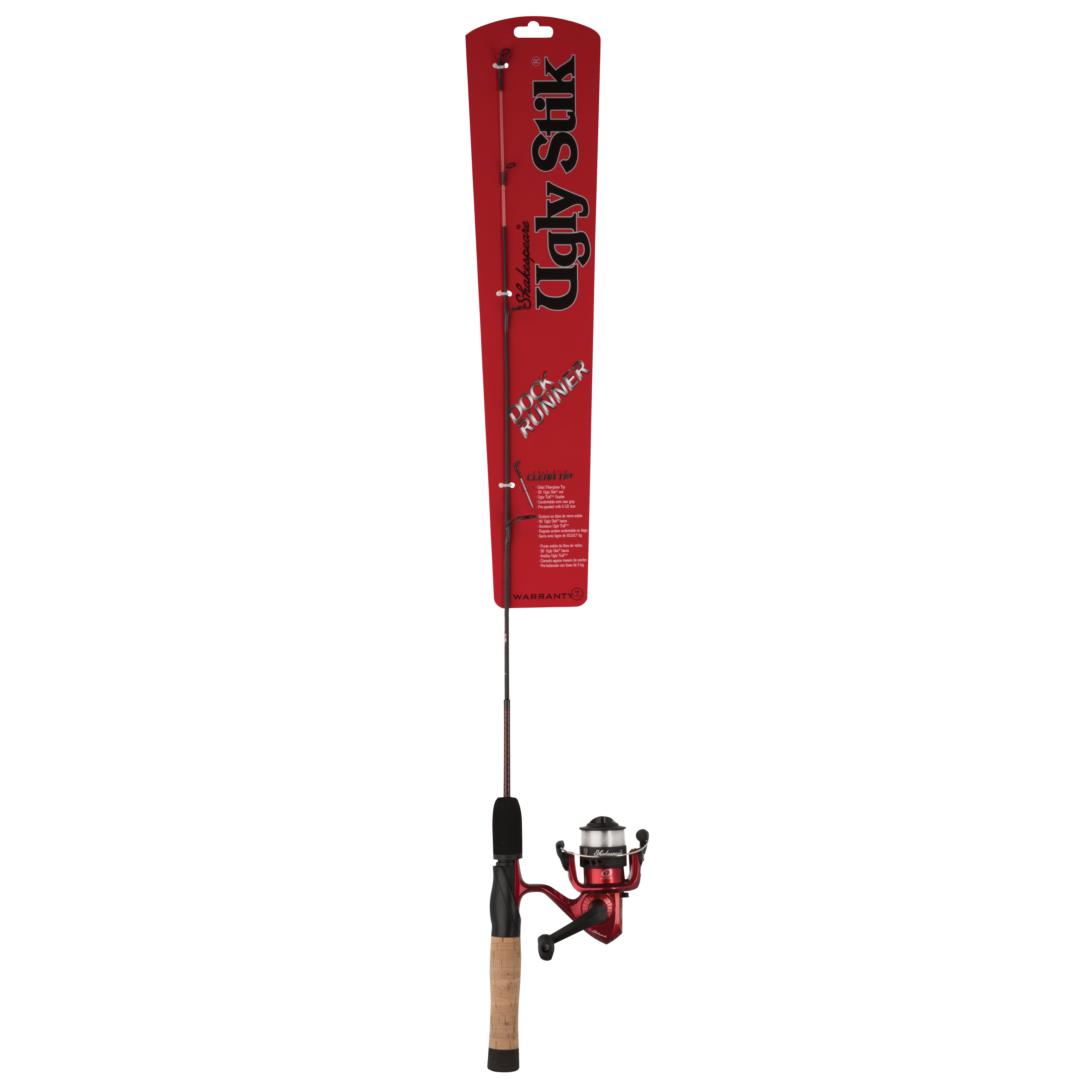 Ugly Stik Dock Runner Spinning Rod & Reel Combo UGLYDR36CBO  CampSaver