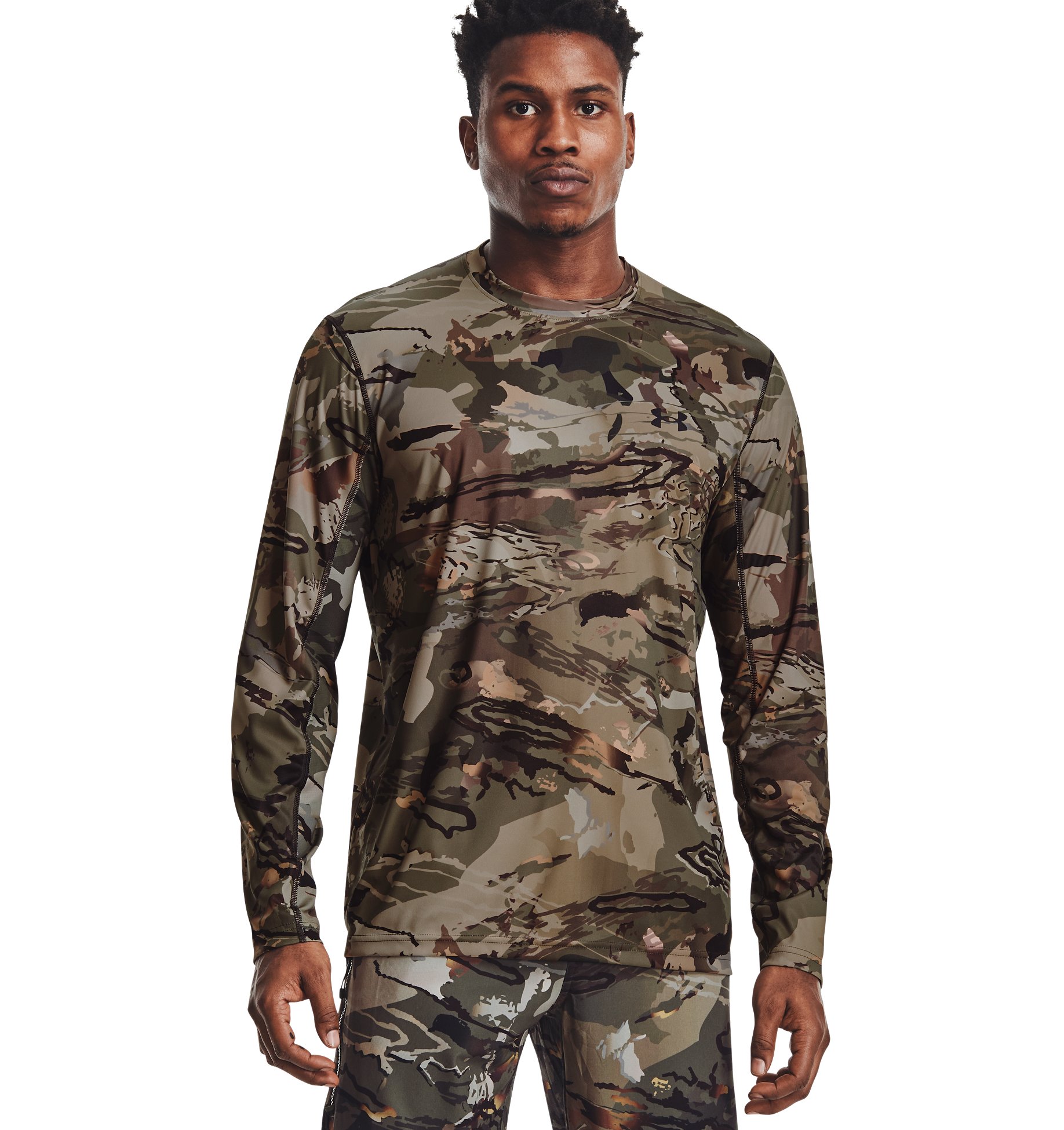 UNDER ARMOUR ISO-CHILL カモフラージュ アンダーシャツ Under Armour Iso-Chill Brush Line Long Sleeve Shirt - Men's