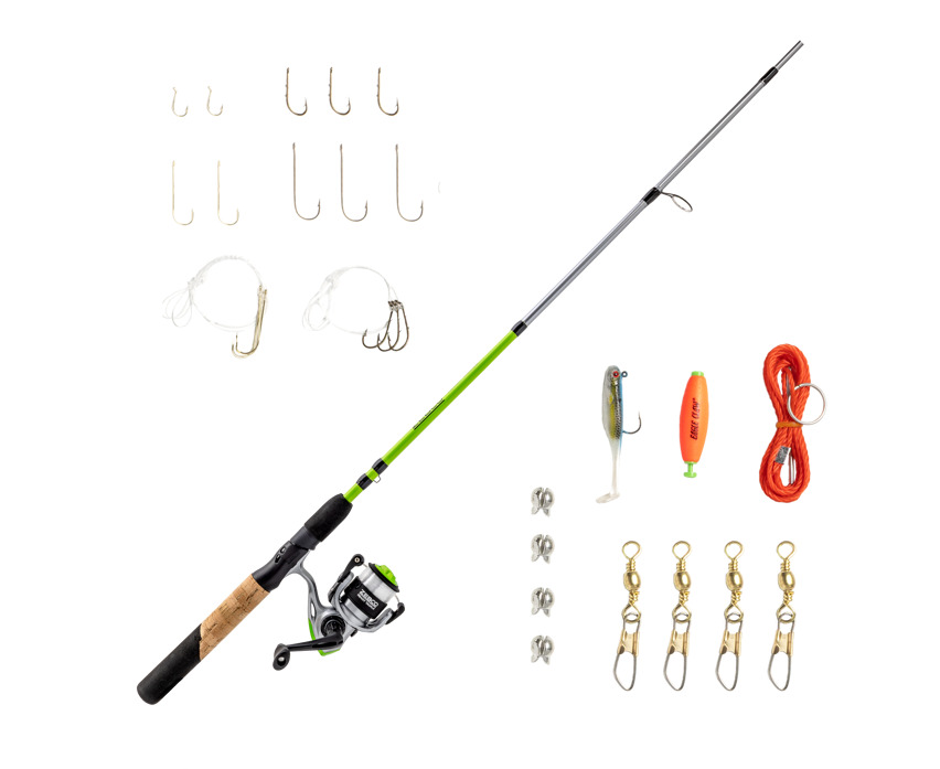 Zebco Ready Tackle Lake/Pond 20sz 6 ft Spinning Combo w/Eagle Claw