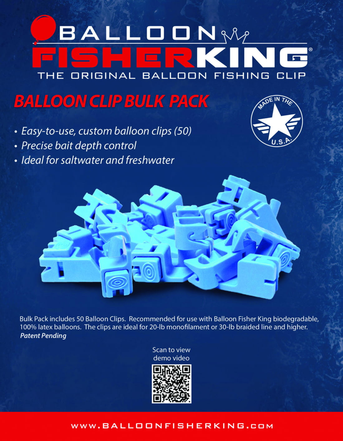 Balloon Fisher King 417 Weight Clip - 3 Pack - Over 1 Oz Balloon Weights For Parties & Events - View #5