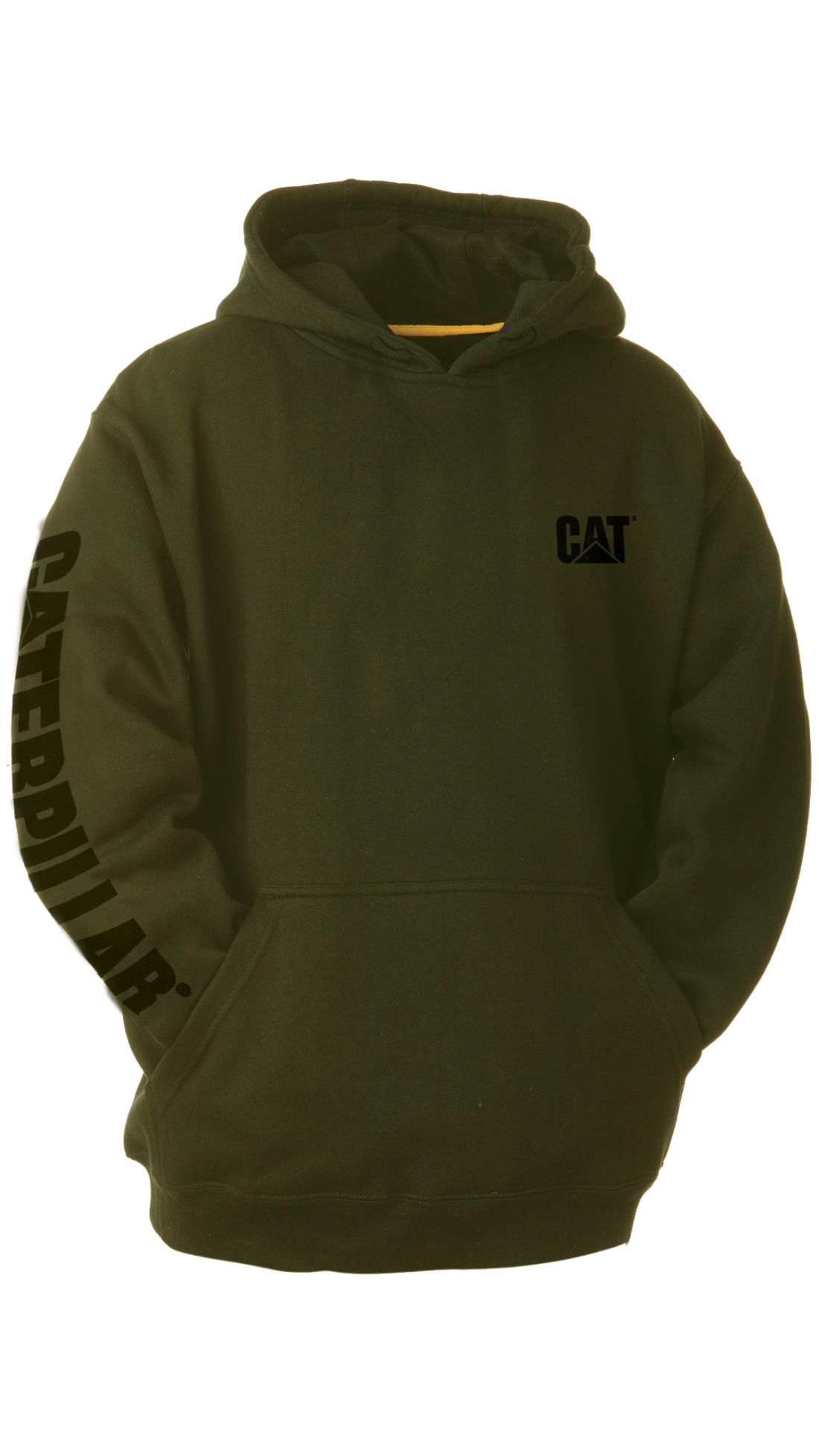 Caterpillar Men's Trademark Banner Hooded Sweatshirt (Regular And Big
