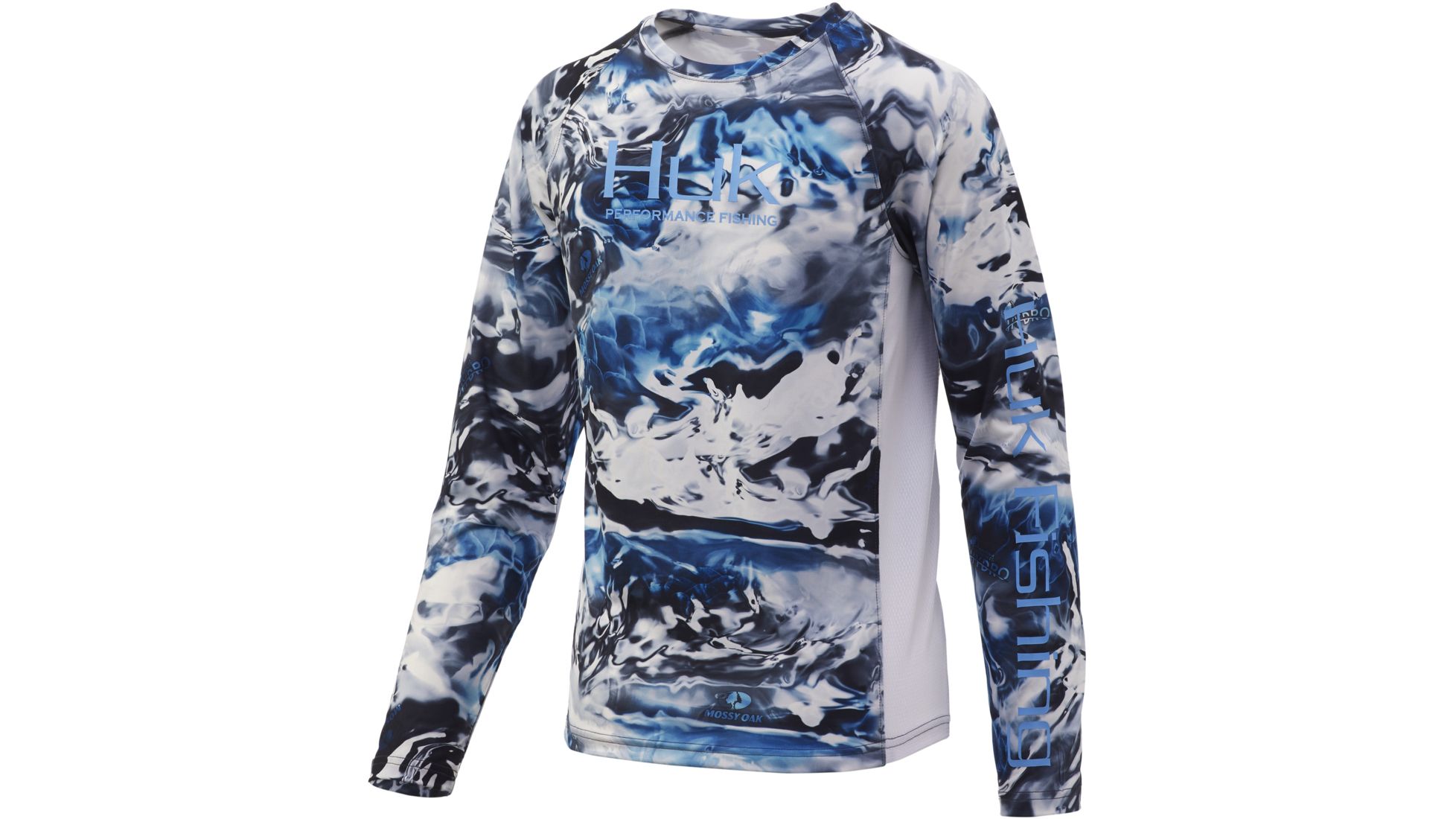 T-shirt Huk Performance Fishing – Manches Longues – Camo Blue/Tan – Taille S – Occasion