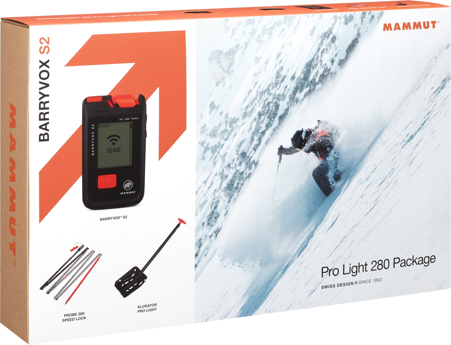 Mammut Barryvox S2 Pro Light 280 Package Transceiver 2620-00360-0001-1 ...
