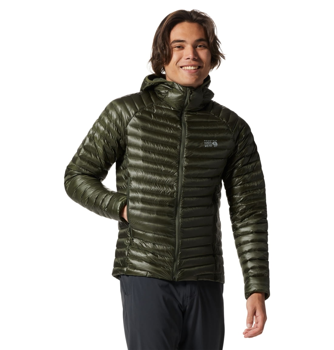 Veste Puff Ghost Whisperer Mountain Hardwear - Homme, Taille M, Vert Forêt, Occasion